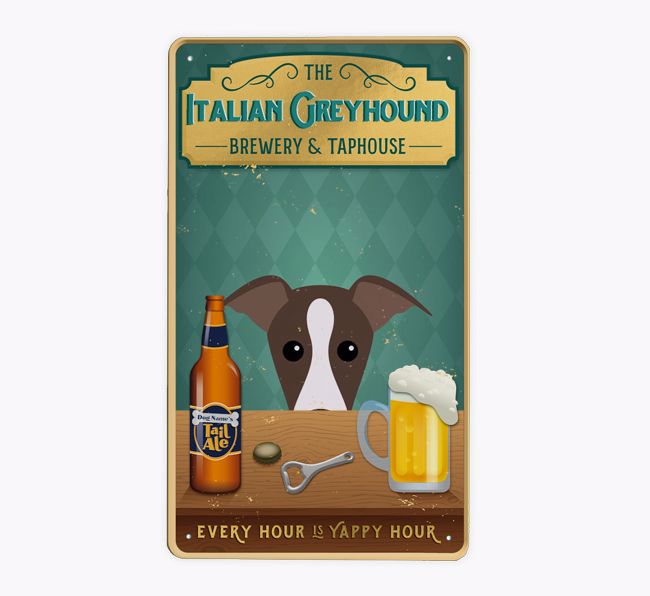 Brewery Tap House: Personalised {breedFullName} Metal Sign